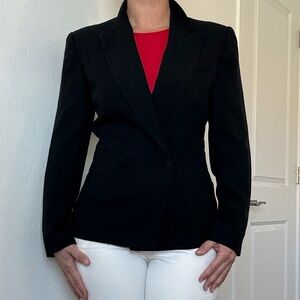 Vintage Isabel Ardee Black Chic Business Jacket Blazer Tailored Fit